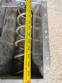 Flexible helical screw conveyor made of stainless steel, 7500 mm, with a spring.