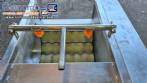 Washer and peeler for fresh fruits, vegetables, and tubers with abrasive brush rollers