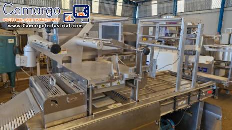 Multivac automatic stainless steel tray thermosealer packaging machine
