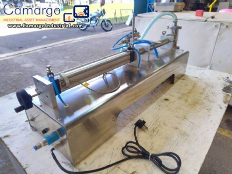 Stainless steel benchtop filling machine for liquids from 10 to 250 ml
