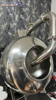 Stainless steel benchtop smooth coating pan, 5 liters, Quality brand, with inflator.