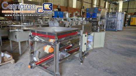 Maqinox stainless steel screw conveyor transfer silo