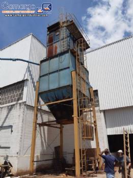 Carbon steel silos with bag filter system