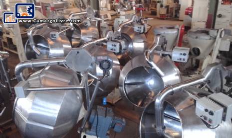 Drageadeiras set in stainless steel type 500 litres