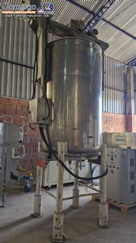 Stainless steel jacketed tank with resistance heating 1800 liters