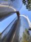 Vertical storage tank in AISI 304 stainless steel, 60,000 liters