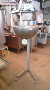 Stainless steel pan for 30 liters