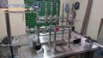 Linear filling machine with 6 pistons filling system