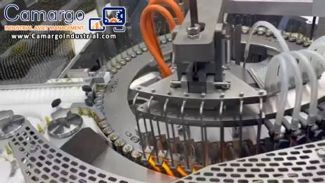 Bausch rotary filling and sealing machine for injectable glass ampoules in 316L stainless steel 24,000 units / hour