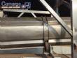 Rotary tube drum and stainless steel screw conveyor mixer for feed