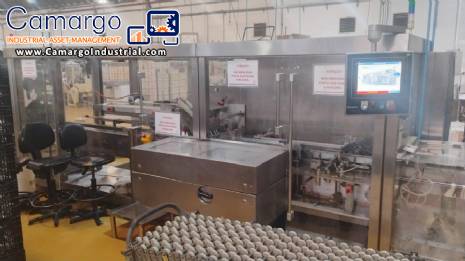 Fabrima stainless steel horizontal cartoner with Nordson gluer