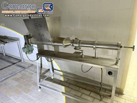 Benchtop dosing/filling machine with 1 stainless steel nozzle