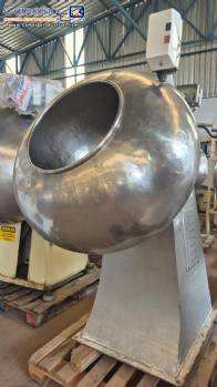 Incapi 250 liter stainless steel smooth coating pan