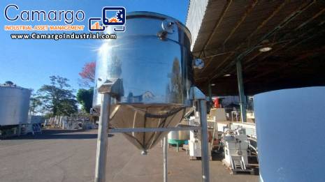 2500 liter stainless steel jacketed mixing tank