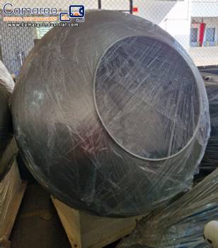Stainless steel coating machine, 150 kg per hour.
