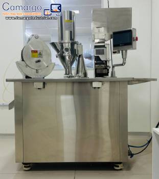 Capsule encapsulator, counter and polisher, capacity 22,000 capsules per hour. Capsule encapsulator, counter and polisher, capacity 22,000 capsules per hour.