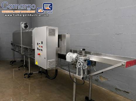 Drying tunnel for bottles, jars, pots, and containers with Pamet heating elements. Drying tunnel for bottles, jars, pots, and containers with Pamet heating elements.